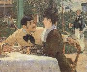 Edouard Manet In the Garden Restaurant of Pere Lathuille oil on canvas